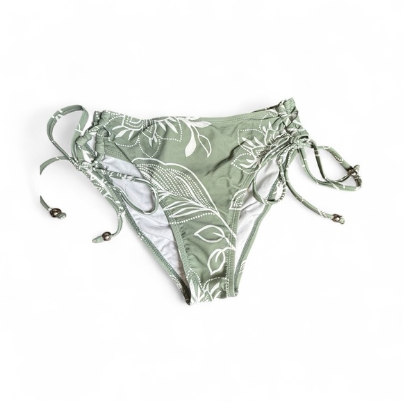 Cupshe Tropical Floral Back Tie Bralette & Tie Side Bikini Set Size Small - Picture 6 of 7